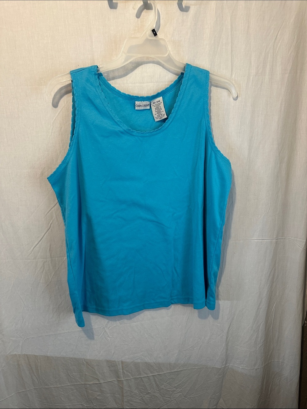 Blues Sleeveless Tank Top - Turquoise